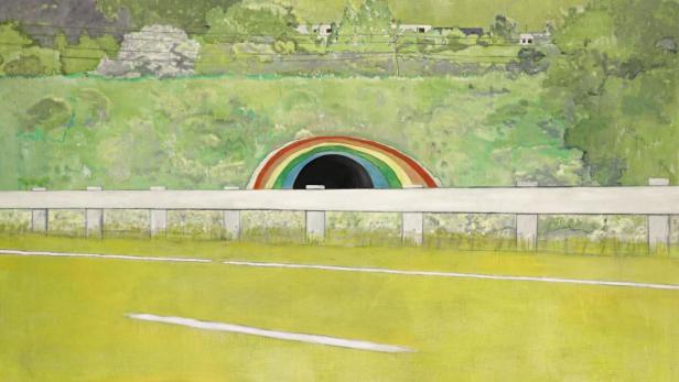 Peter Doig, Country Rock (wing-mirror), 1999