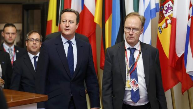 Ivan Rogers (re.) mit Ex-Premier David Cameron (Archivfoto).