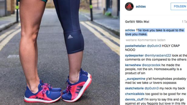 Adidas reagiert auf homophobe Kommentare