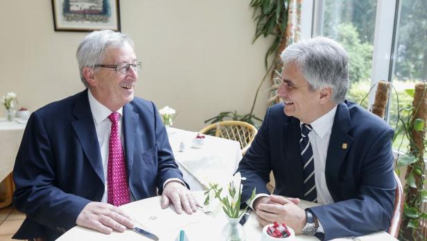 Faymann hat mit Juncker gemeinsame Projekte vereinbart und ihn nach Österreich eingeladen.