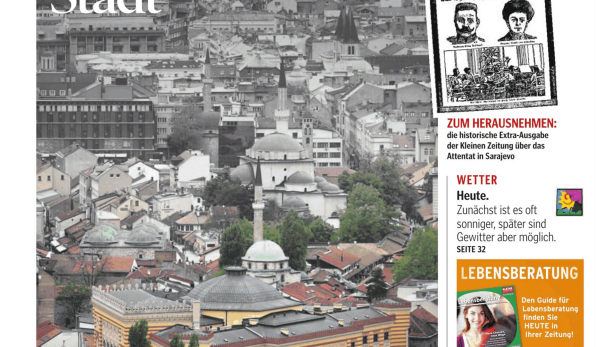 Schlagzeile vom 28.06.2014Reise in eine traumatisierte StadtKleine Zeitung Kärnten