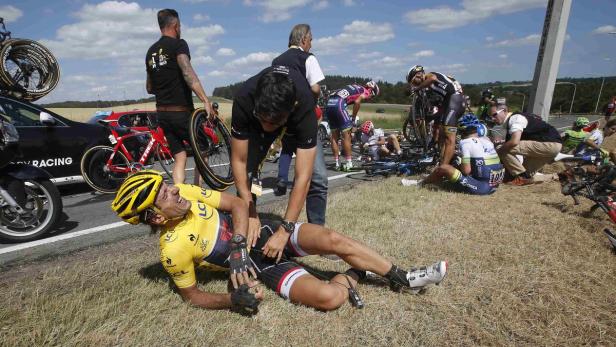 Cancellara brach sich zwei Rückenwirbel.