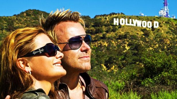 Uwe Kröger und Andrea Bocan in Hollywood.