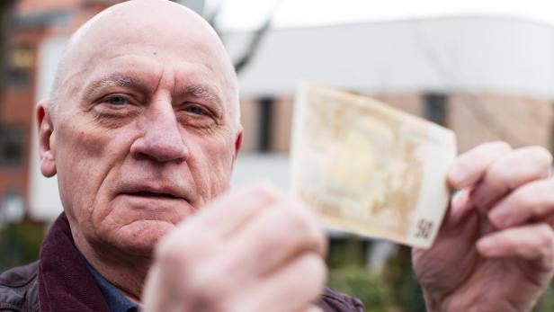 Norbert Tischlmayer brachte die gefälschte Banknote zur Polizei: „Jetzt stehe ich unter Verdacht“.