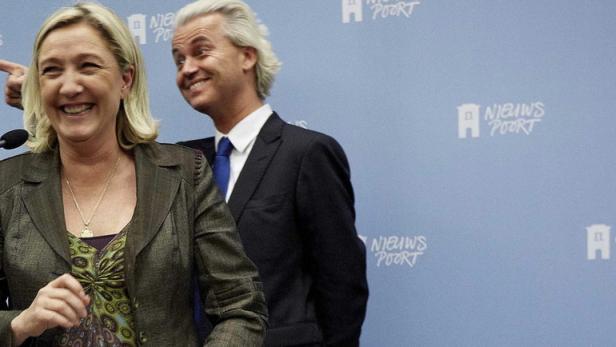 Marine Le Pen (l.) und Geert Wilders.