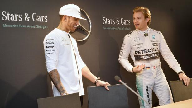 Lewis Hamilton und Nico Rosberg