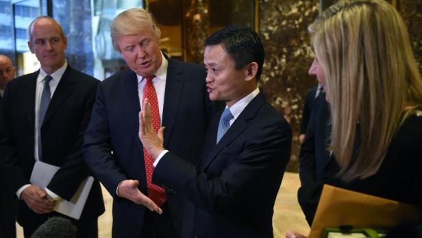 Jack Ma und Donald Trump im Trump Tower