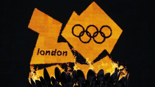 Das Logo der Olympischen Sommerspiele 2012 in London.
