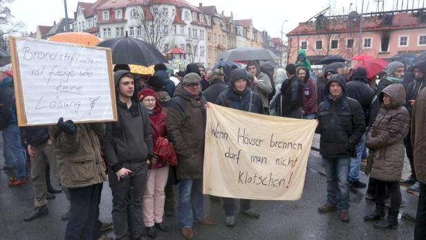 Gegen-Demo in Bautzen