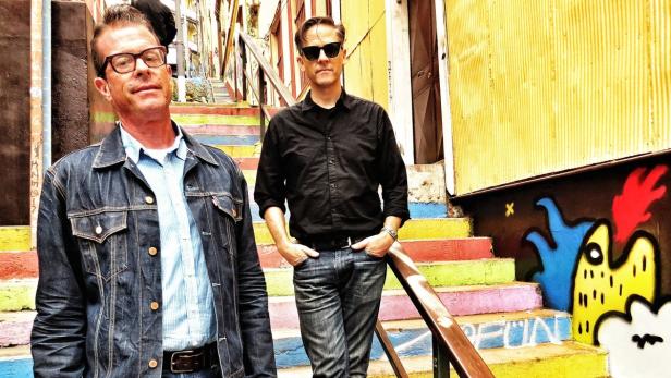 John Convertino (li.) und Joey Burns, der kreative Nukleus von Calexico