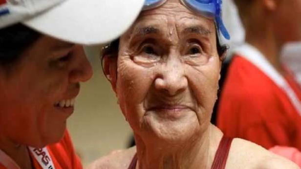 nagaoka 100-jährige Japanerin stellt Weltrekord auf