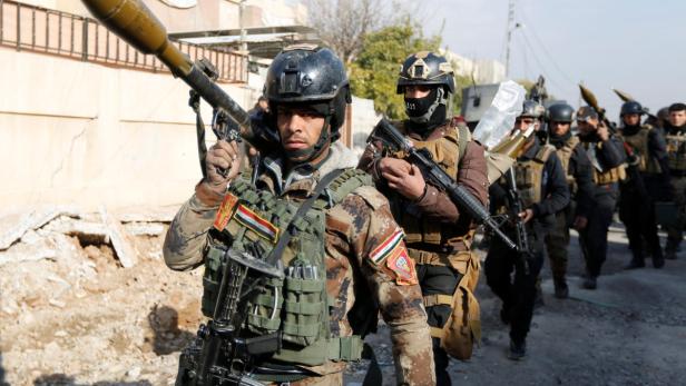 Irakische Spezialeinheiten bei Mossul