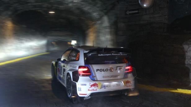 MEXICO MOTOR RALLY epa03614660 French Sebastien Ogier drives his Volkswagen Polo WRC during the first day of the World Rally Championship in the city of Guanajuato, Mexico, 07 March 2013. EPA/Ulises Ruiz Basurto
