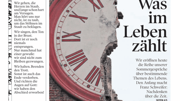 Schlagzeile vom 06.07.2014Was im Leben zähltKleine Zeitung Kärnten
