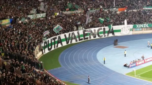 Keine Übersetzung nötig: Die „Revanche“ der „Ultras“ für Valencia.