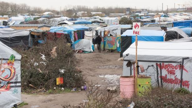 Das &quot;Dschungel von Calais&quot; genannte Flüchtlingscamp
