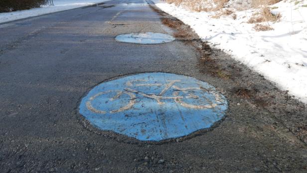 Vom Schnee befreit: Wiens Radwege sind im Winter gut befahrbar