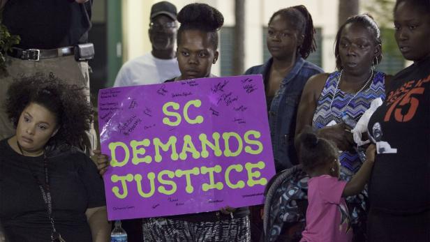 &quot;South Caroline fordert Gerechtigkeit&quot;: Der neue Fall tödlicher Polizeigewalt gegen Schwarze löst in den USA große Empörung aus.