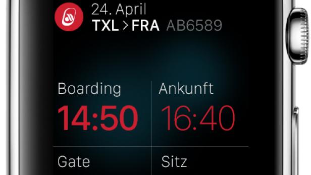 Airberlin startet mit Smartwatch-App