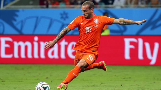 Offensivgeist Wesley Sneijder konnte sich bisher gut in Szene setzen.