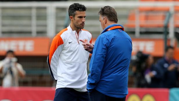 Der Trainer und sein Kapitän: Louis van Gaal (re.) und Robin van Persie.