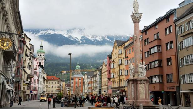 Townscape of Innsbruck, Switzerland.