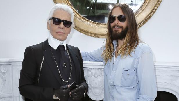 Leto und Karl Lagerfeld