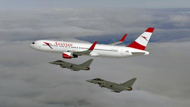 STEIERMARK: ABFANGÜBUNG - EUROFIGHTER ZWANGEN AUA-
