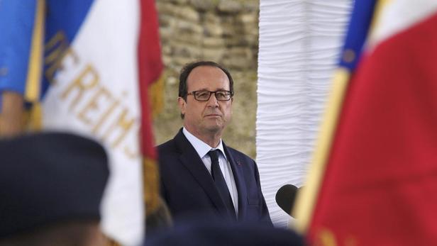 François Hollande bei einer Veranstaltung in Reims.