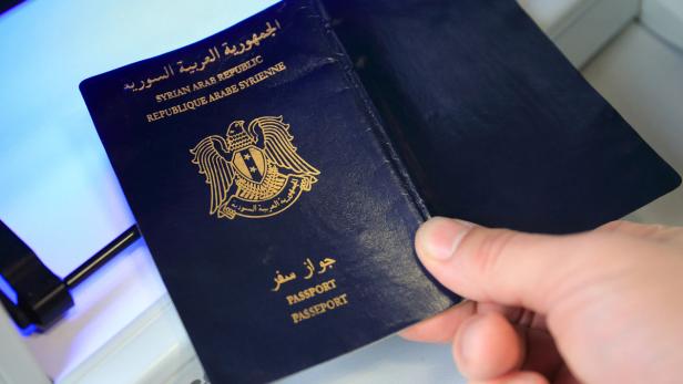 Ein syrischer Pass.