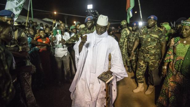 Yahya Jammeh, abgewählter Präsident