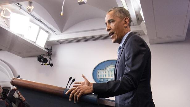 Barack Obama bei seiner letzten Pressekonferenz als US-Präsident