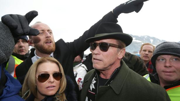 Schwarzenegger weilte mit seiner Freundin auch im Vorjahr in Kitzbühel.