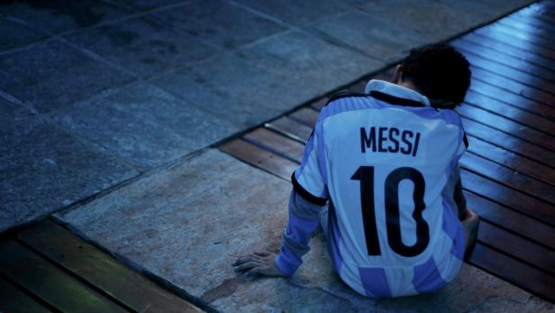 Ein trauriger Messi-Fan.