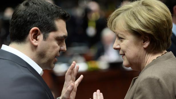 Alexis Tsipras und Angela Merkel beim letzten EU-Gipfel