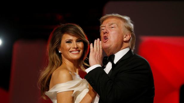 Donald Trump mit First Lady Melania beim &quot;Liberty Ball&quot; Freitagabend.