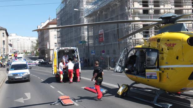 Rettungshubschrauber landete in Wien-Penzing