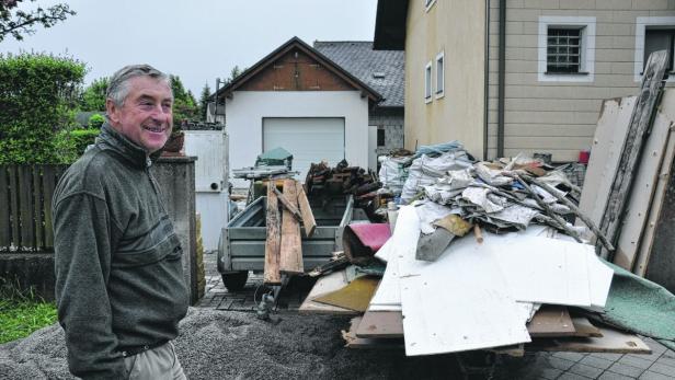 Erich Danek war einer von etwa 100 Betroffenen des Hochwasser