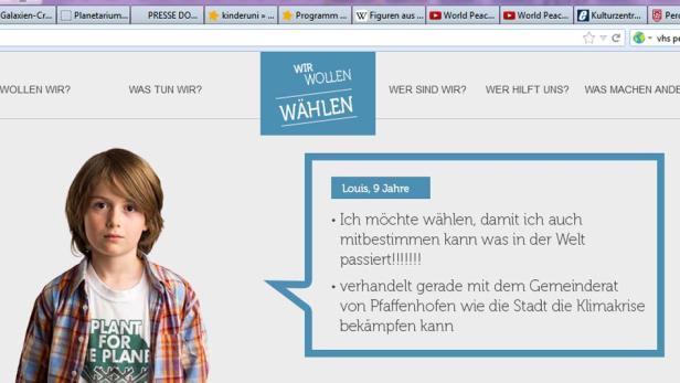 Ein neunjähriger Junge namens Louis möchte wählen, um mitzubestimmen, was in der Welt passiert, und verhandelt mit dem Gemeinderat von Pfaffenhofen, wie die Stadt die Klimakrise bekämpfen kann.