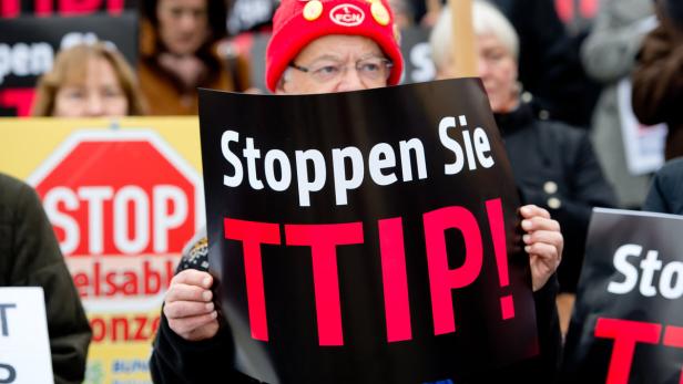 Weltweit gehen am Samstag TTIP-Gegner auf die Straße.