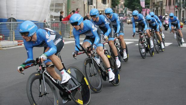 Giro: Garmin gewinnt Team-Zeitfahren