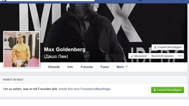 Facebook-Auftritt der Goldenberg-Gang