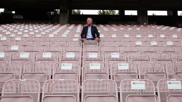 Fussball, Rapid Wien
Bild zeigt Andy Marek
… Rückkehr: So wie im Hanappi-Stadion will Andy Marek im Allianz Stadion möglichst viele Abos verkaufen