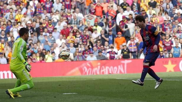 Messi ist bei 400 Toren im Barca-Dress angelangt.