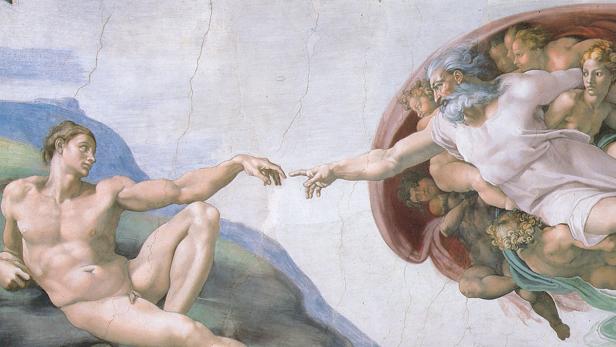&quot;Die Erschaffung des Adam&quot; von Michelangelo