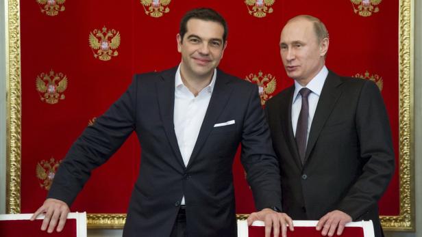 Alexis Tsipras traf Putin in Moskau. Seither gibt es Gerüchte um Hilfszahlungen und Abkommen.