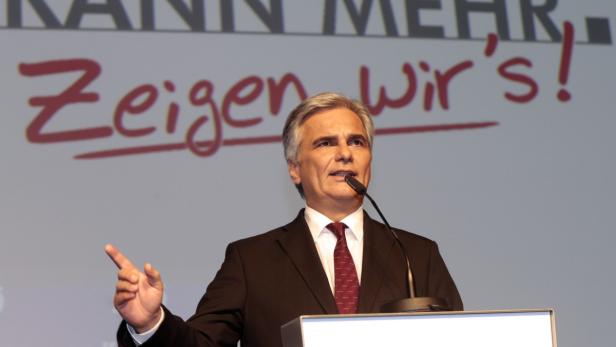 Im Stimmungstief: Werner Faymann muss ein noch schlechteres Ergebnis als vor zwei Jahren auf dem Parteitag (83 Prozent) fürchten