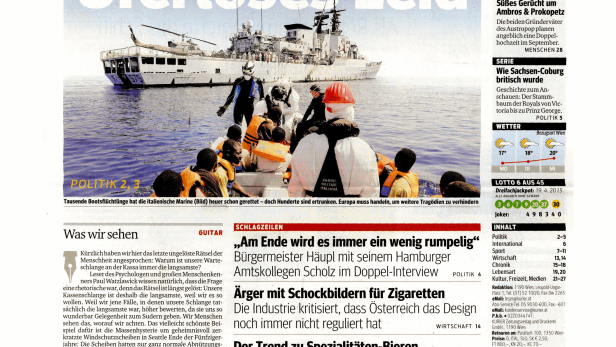 Schlagzeile vom 20.04.2015Uferloses LeidKurier