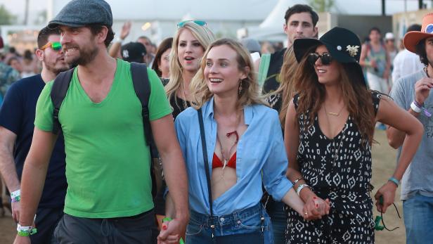 Durchgefeiert: Lockere Promis am Coachella Festival