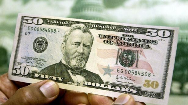 Die 50-Dollar-Note ziert US-Präsident Ulysses S. Grant